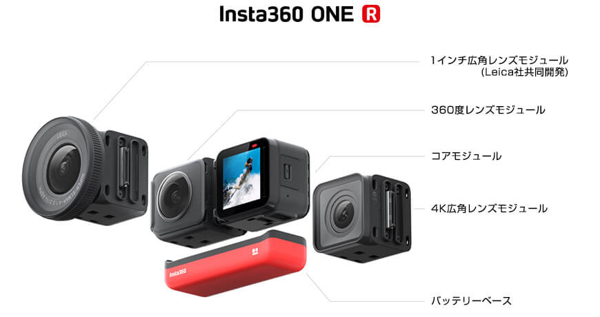 【Insta360 ONE R】GoPro Hero8とGoPro MAXを合体させたようなアクションカメラ | シュミコロ